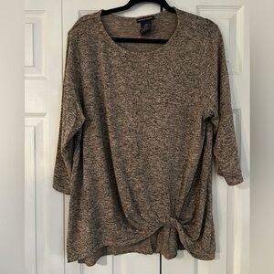 Women's Heathered Brown Top